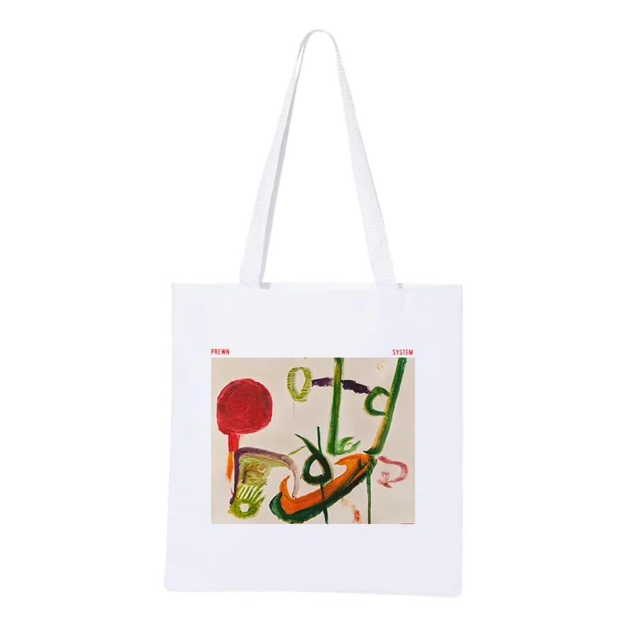 Prewn white tote