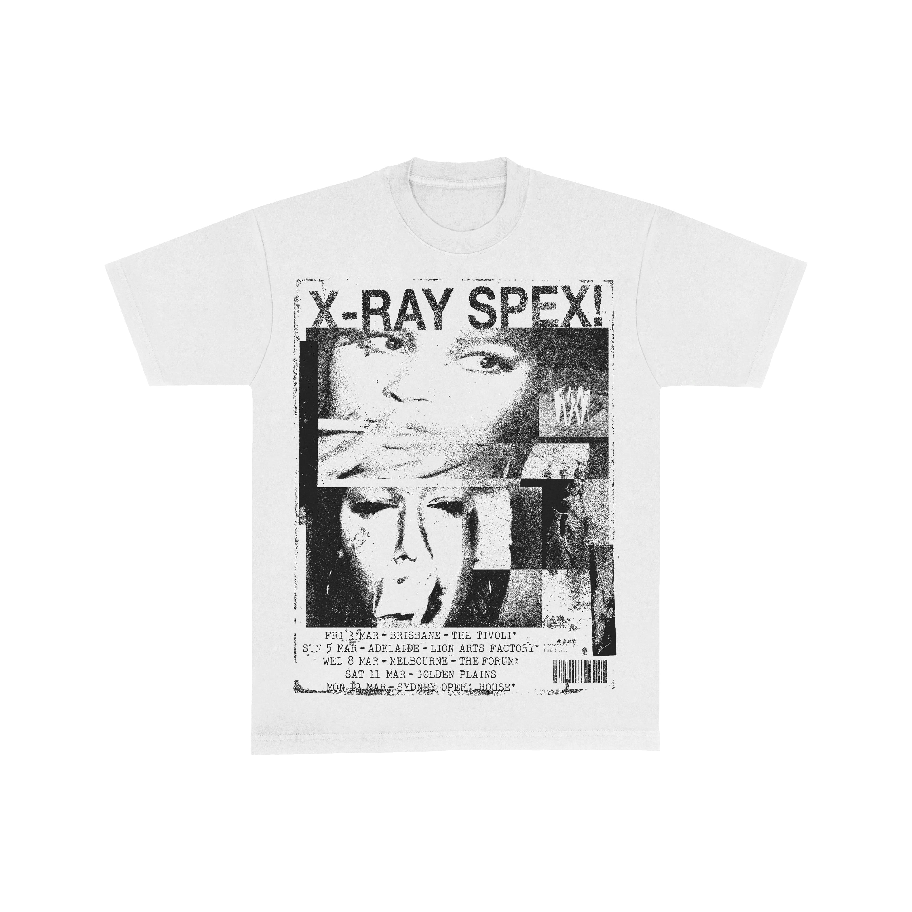 X-Ray Spex white mock